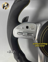 Volant en cuir personnalisé avec fibre de carbone pour Mercedes-Benz 2015-2020 pour W205 C63 C43 avec écran LED