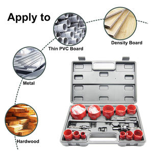 Juego de sierra de agujero bimetálica de 20 piezas con varillas de extensión de brocas para trabajo de yeso de madera de metal cenador incorporado y piloto integral LAIWEI - Product Image 4