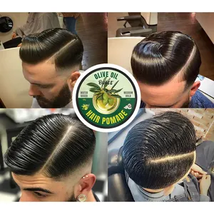 Minyak zaitun organik kuat tahan rambut Gel Pomade bau buah lilin rambut merah tahan lama satu