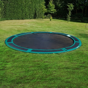 Trampoline circulaire ou rectangulaire de 10, 12 ou 14 pieds pour enfants, à installer en extérieur, encastré dans le sol, pour usage domestique - Product Image 3