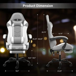 Australien Kostenlose Probe Gaming Chair Metall basis Hohe Qualität Guter Preis Racing Gamer Stuhl mit Fuß stütze Verbundene Armlehne Drehbar - Product Image 6