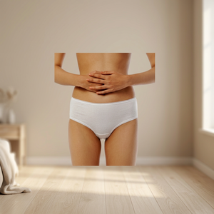 Nuevas bragas desechables transpirables sin alas para mujer, con estampado por transferencia térmica, de color sólido, cómodas para el período. - Product Image 3