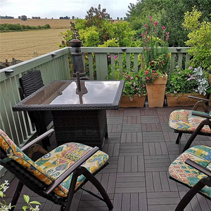 Unifloor hồ bơi ngoài trời Gỗ nhựa <span class=keywords><strong>composite</strong></span> WPC decking sàn truyền thống và co-đùn cho hồ bơi - Product Image 3