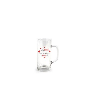 Bicchiere da Birra con Manico 40cl La Birra Non Si Spiega Si Beve - Product Image 1