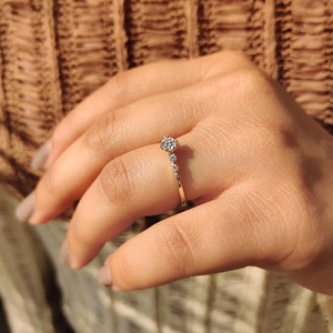 Anillo de Diamante Cultivado en Laboratorio, Elegante y Brillante, Diseño Refinado, Ideal para Ocasiones Especiales - Product Image 4