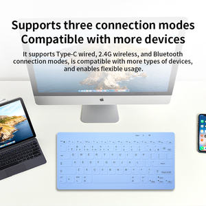 HengYu 78-Key Silent Three Mode Waterproof Membrane Wireless Portable <b>USB</b> Type-C <b>Keyboard</b> New - Product Image 2