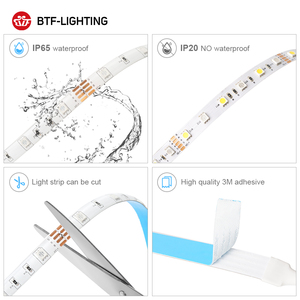 BTF-Chiếu Sáng 12V 5M 10M 15M <span class=keywords><strong>20M</strong></span> Đặt IP30 IP65 IR WiFi Điều Khiển 5050 RGB <span class=keywords><strong>LED</strong></span> <span class=keywords><strong>Strip</strong></span> <span class=keywords><strong>Light</strong></span> <span class=keywords><strong>Kit</strong></span> Đối Với Trang Trí Nội Thất - Product Image 4