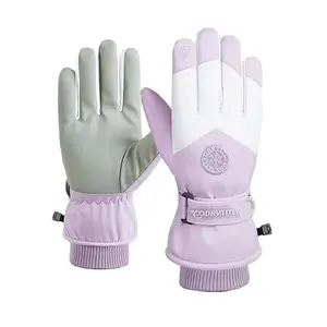 New Arrival Windproof Outdoor Sports Cycling Hiking Velvet Warm Snowing Waterproof Winter women's ski gloves ski gloves