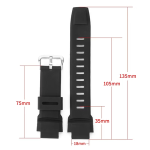 Correa de reloj de silicona apta para pulseras de repuesto de reloj Casio, banda deportiva ajustable para 2500/5100/550/250/500/1: 2 - Product Image 2
