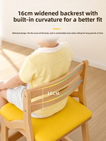 Silla de aprendizaje ergonómica para niños, de madera maciza, altura ajustable, para el hogar, la escuela, diseño moderno, silla de escritorio de estudio ETY029