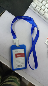 <span class=keywords><strong>Porte</strong></span>-badge d'identification rigide en plastique transparent double face couleur bonbon, avec cordon de <span class=keywords><strong>cou</strong></span> pour bureau, fourni par l'usine - Product Image 3