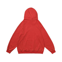 Sudadera con Capucha Personalizada para Hombre, Estilo Vintage, Lavado Ácido, 100% Algodón, Ecológica, con Estampado de Llamas, para Otoño