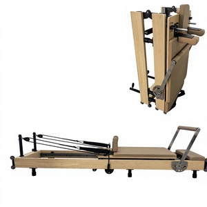 Appareil de Pilates portable pliable en bois de hêtre pour usage domestique – Reformer Pilates, <span class=keywords><strong>lit</strong></span> de Pilates, équipement de fitness - Product Image 3