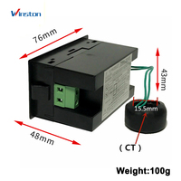 Winston D69-2058 Meter Digital Multifungsi Tunggal Voltmeter Arus Amperemeter Energi Listrik Meter Frekuensi Panel Digital
