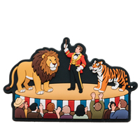 Souvenir touristique personnalisé, aimants de réfrigérateur en PVC souple 3D - Design moderne, taille moyenne, autocollant magnétique