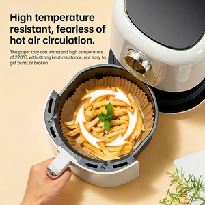 Papiers de cuisson non blanchis <span class=keywords><strong>sans</strong></span> BPA pour <span class=keywords><strong>friteuse</strong></span> à air, non toxiques, épais, pour usage domestique et commercial - Product Image 3