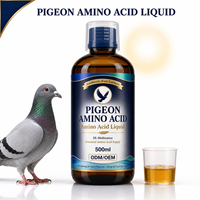 Supplément Liquide d'Acides Aminés pour Pigeons de Course DL-Méthionine Acides Aminés Essentiels pour la Moltaison et l'Élevage 500ml OEM