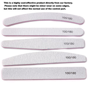 <span class=keywords><strong>Lime</strong></span> à ongles professionnelle double face en éponge, grain 100/180, pour ongles naturels, bâton de polissage pour manucure à domicile - Product Image 4