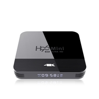 Boîtier TV H96 Mini H8 Android 9.0 avec chipset RK3228A super économique, Wifi double bande, 2 Go de RAM, 16 Go de stockage, BT 4.0, Android TV Box 4K H96 MINI