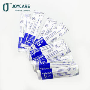 Operador médico de aço carbono descartável para cirurgia hospitalar, faca cirúrgica 10-36 de aço inoxidável, bisturi de lâmina cirúrgica estéril CE ISO - Product Image 4