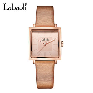 Reloj de cuarzo retro con correa de cuero cuadrada, elegante y sencillo, resistente al agua. - Product Image 5