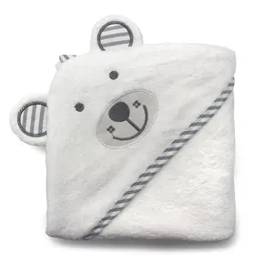 New born high quality bamboo cotton animal hooded baby bath towel