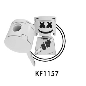 KF1157วงดนตรีร็อคนักดนตรีดีเจอิฐ Daft Punk ศิลปินดนตรีประกอบบล็อกตัวต่อขนาดเล็กของเล่นโมเดลเด็ก - Product Image 1