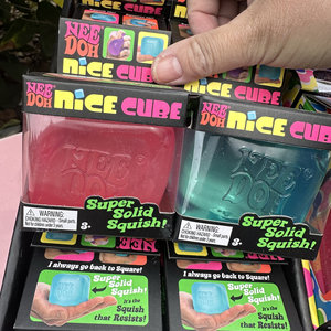 Boules anti-stress Needoh en plastique, style Maltose, en forme de goutte d'eau, petits ours, authentiques, bleues, roses, violettes, style Rosie, effet neige - Product Image 2