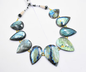 สร้อยคอลาบราดอไรต์คุณภาพสูงสร้อยคอลูกปัดสไตล์คลาสสิกสำหรับไข่มุกน้ำจืด - Product Image 5