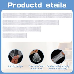 Fundas para Muebles, 20 Piezas, Plástico Transparente Elástico, Protector Antipolvo para Mudanzas, para Sofá y Silla - Product Image 3