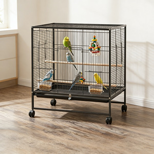 Accessoires pour cage à oiseaux empilables, grande cage de luxe pour perruches, perroquets, paons, et autres oiseaux de compagnie, fournitures pour animaux de compagnie - Product Image 1