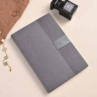 Nuevo Cuaderno Personalizable Minimalista de Cuero PU, Encuadernado con Hilo, Margen Estrecho, Tapa Blanda, para Oficinistas