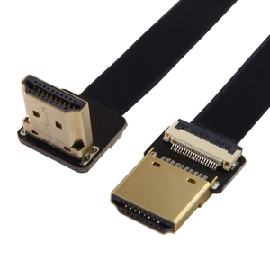 Góc 90 độ HDTV Nam để HDTV nam FPC phẳng kabel HDTV phẳng Slim Ribbon Cáp siêu mỏng FPV 20 <span class=keywords><strong>pin</strong></span> - Product Image 1
