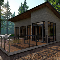 Villa contemporaine extensible, cabane préfabriquée, mini-maison, maison préfabriquée en conteneurs pour usage extérieur et bureautique