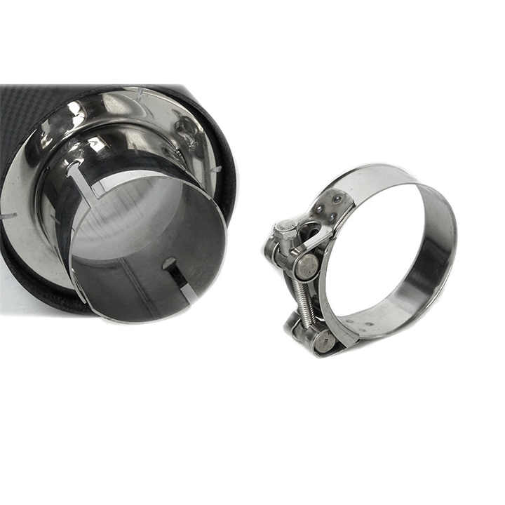 76mm 89mm 101mm 114mm Universal Carbon Fiber Car Exhaust Tip