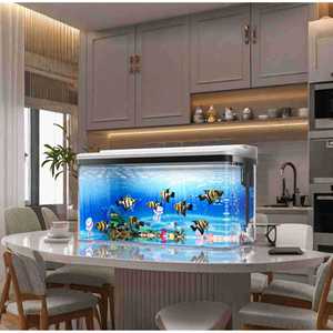 Large Capacity Transparent Rectangle Fish Tank For Living Room Desktop Ecological Landscape Aquarium With High Transparency - Product Image 1