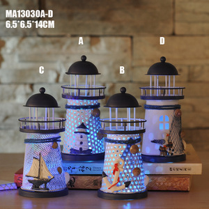 Ywbeyond stile Mediterraneo di media grandezza led faro ferro decorazione di cerimonia nuziale del mestiere regali di compleanno <span class=keywords><strong>arredamento</strong></span> <span class=keywords><strong>nautico</strong></span> - Product Image 3