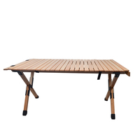 Table de pique-nique de Camping en bois massif, bricolage, vente en gros, avec sac de transport