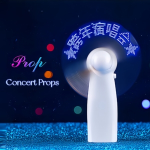 BSBH Custom Gift Tragbarer Mini-Lüfter LED Benutzer definierte Nachricht Batterie lüfter Kreativer LED-Blitz lüfter für Veranstaltungen und Zeremonien - Product Image 2