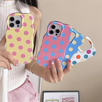 Étui de téléphone portable hybride TPU+PC avec logo personnalisé, impression 3D ondulée, transfert thermique, antichoc, magnétique, étanche, charge sans fil