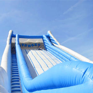 Açık dev uzun şişme havuz kaydırağı büyük şişme 3 Lane yetişkinler ve çocuklar için şişme slayt - Product Image 3