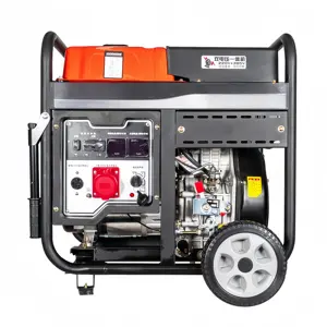 Generator portabel, generator diesel motor terbuka 5,5kw 8KW 10kW 230v 240v, generator fase tunggal/tiga fase