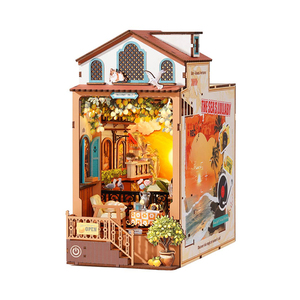 Robotime Rolife Giocattoli da Assemblare a Mano, Casa in Miniatura Fai-da-Te TGB18 Sunset Isle, <span class=keywords><strong>Puzzle</strong></span> 3D in Legno - Product Image 1