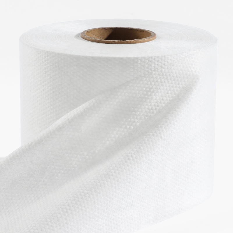 Width 120mm 40gms Viscose Polyester Plain Weave Spunlace Nonwoven Fabric for Wet Tissue