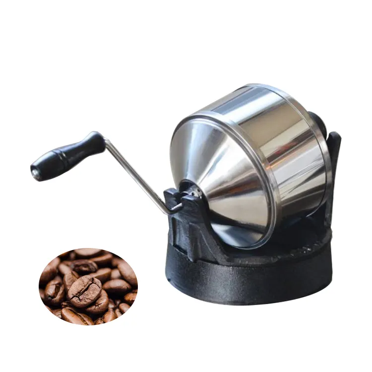 Home Small Hand Crank Coffee Bean Roaster 500g For Sale