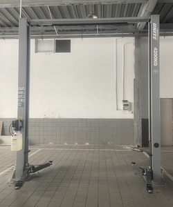 Harga pabrik dua tiang Lift mobil 4.2 Ton Dual Manual Lock Release mobil <span class=keywords><strong>Hoist</strong></span> 4200 kg kapasitas angkat untuk dijual - Product Image 2