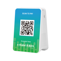 Y12 Conexión de Código QR Estático 4G/Wi-Fi, Pago por Computadora, Recordatorio de Pago por Voz, Nueva Solución de Pago