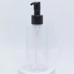 Fast Shipping Wholesale <b>Empty</b> Press Pump Body Oil <b>Bottles</b> 200ml Amber Color Oil Dispenser <b>Plastic</b> <b>Bottle</b> for Oil - Product Image 3