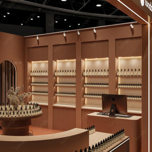Diseño Interior de Tienda de Perfumes de Terracota de Lujo, Muebles Personalizados para Tienda de Fragancias, Expositor de Aromas - Product Image 2