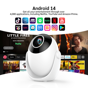 <span class=keywords><strong>Mini</strong></span> <span class=keywords><strong>Proyector</strong></span> <span class=keywords><strong>Portátil</strong></span> Inteligente Q3 con Android 14, 300 ANSI Lúmenes, 720P, Compatible con 1080P 4K WiFi6, Proyectores de Cine en Casa - Product Image 1